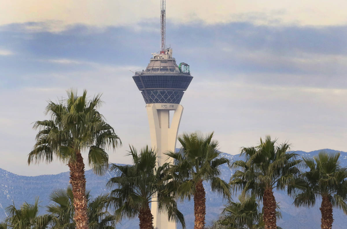 There is a 30 percent chance of an isolated shower in Las Vegas on Friday, April 10, 2020, acco ...