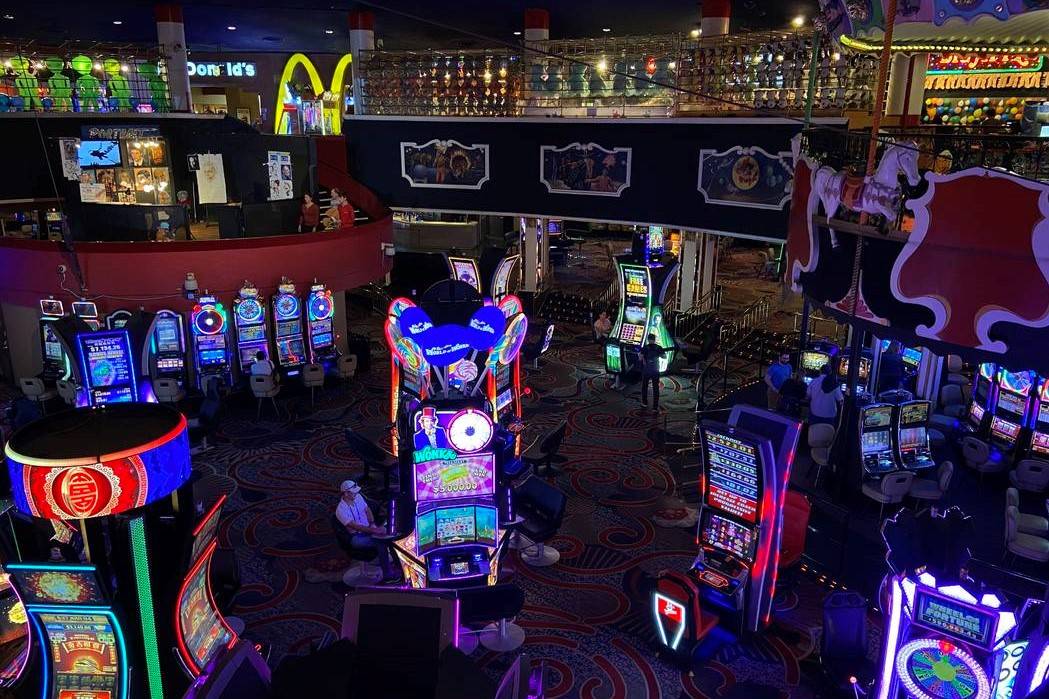 Circus Circus casino floor pictured on March 12, 2020, in Las Vegas. (Rachel Aston/Las Vegas Re ...