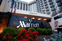 Marriott will make $10 million in rooms available in various cities, including Las Vegas, for f ...