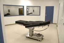 The execution chamber is seen at Ely State Prison in Ely. (Nevada Department of Corrections via AP)