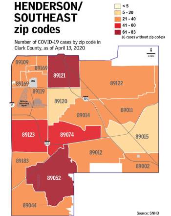 Henderson Nevada Zip Code Map. 