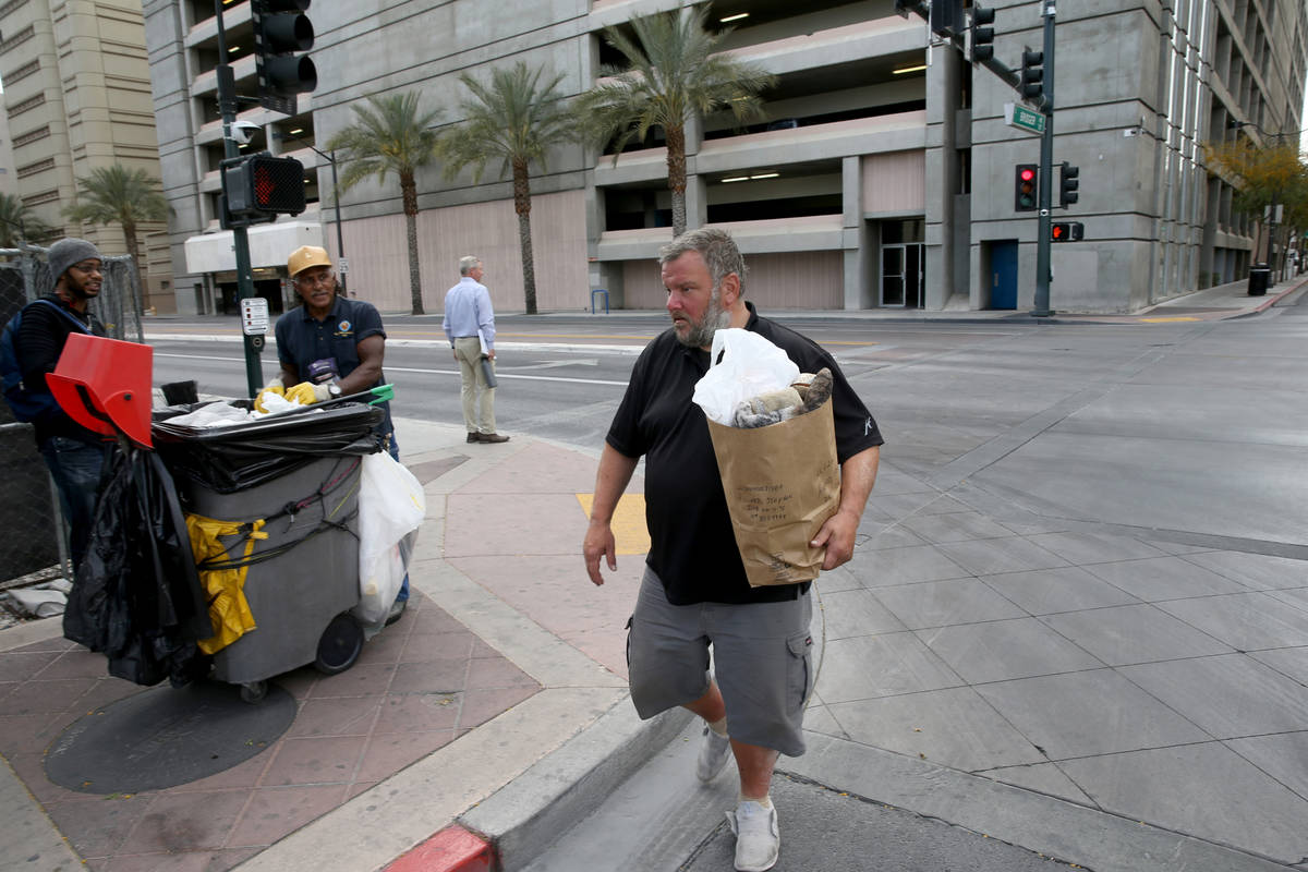 Stephen Howard, 44, is released from the Clark County Detention Center in downtown Las Vegas on ...