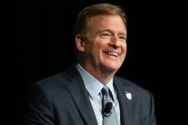 NFL Commissioner Roger Goodell speaks during the Las Vegas Metro Chamber of Commerce's Preview ...