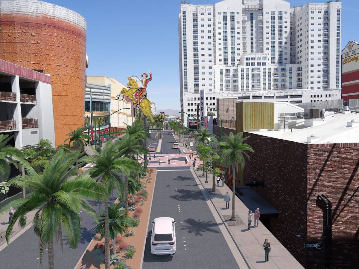 An artist rendering of what Las Vegas Boulevard will look like following a three year, $125 mil ...