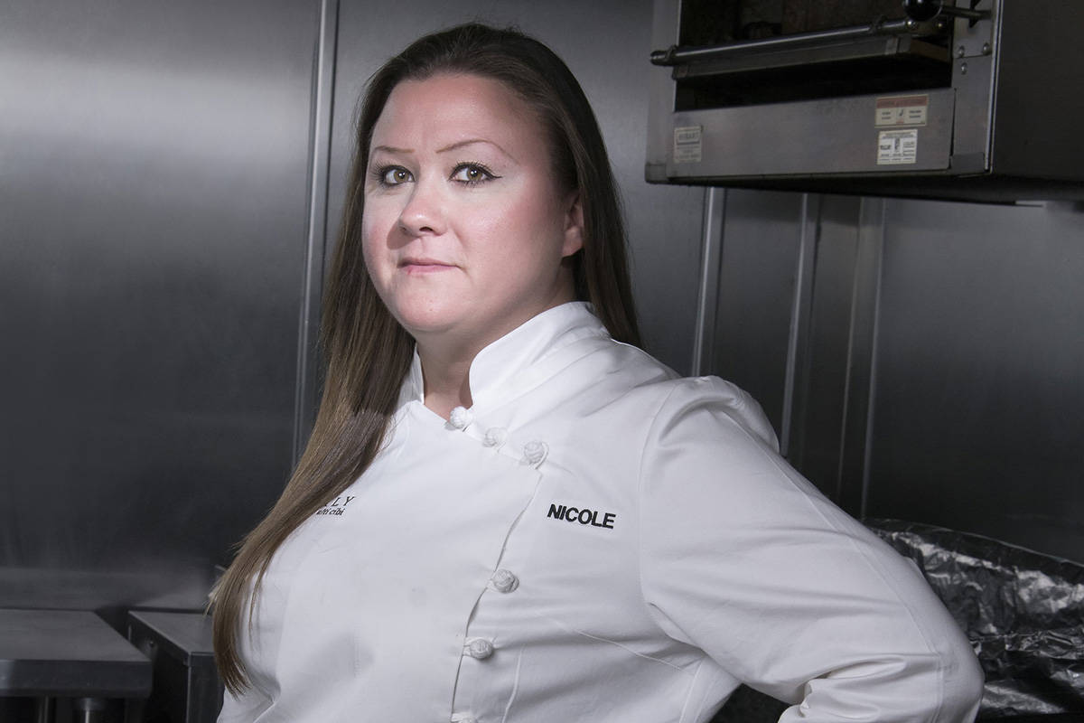 Nicole Brisson exits Locale Italian Kitchen in Las Vegas Food