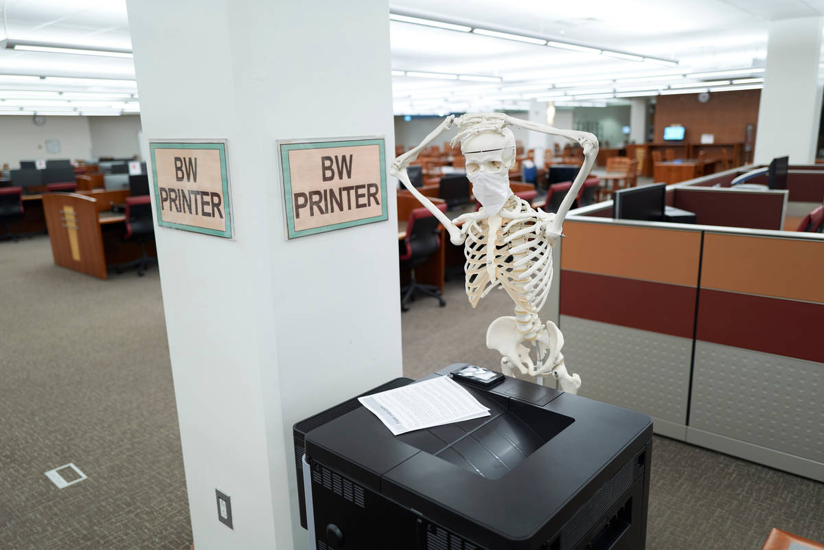 The printer is jammed! (Aaron Mayes/UNLV Special Collections)