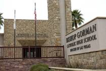 The Kenneth J. Sullivan Jr. administrative building of Bishop Gorman Catholic High School as se ...