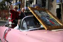 Las Vegas Mayor Carolyn Goodman, left, and her husband Oscar Goodman, participate during the 38 ...