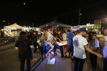 First Friday attendees gather at a 2016 event. The downtown Las Vegas monthly celebration of th ...