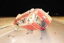 A Las Vegas man was killed in a rollover crash on U.S. Highway 95 on Tuesday, April 21, 2020. ( ...