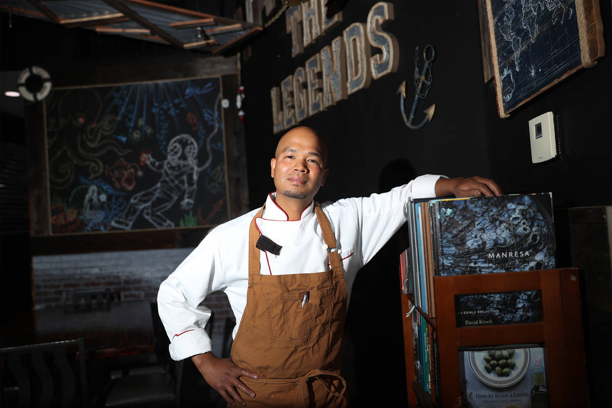 Jack Jarukasem, owner and chef of The Legends Oyster Bar & Grill, poses