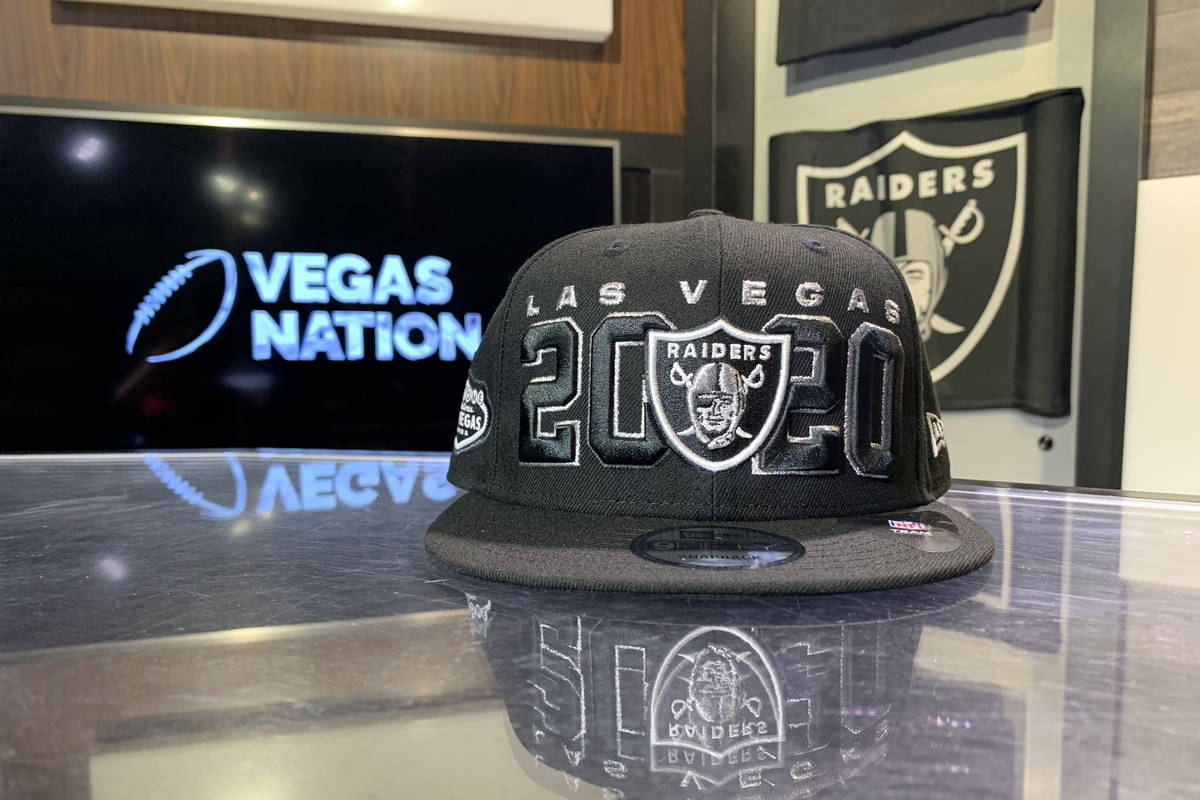 2020 Las Vegas Raiders draft cap (Le'Andre Fox/Las Vegas Review-Journal)