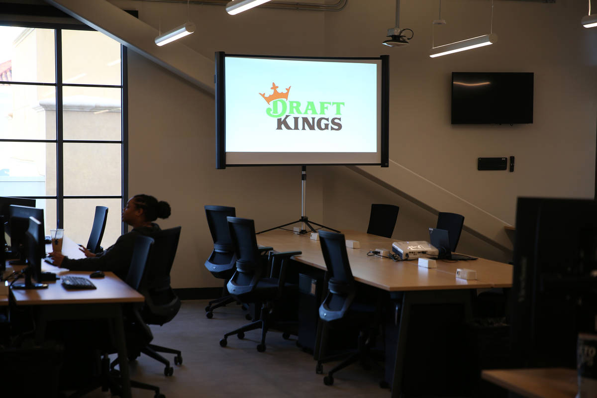 The DraftKings office at Town Square in Las Vegas, Wednesday, Jan. 15, 2020. (Erik Verduzco/Las ...