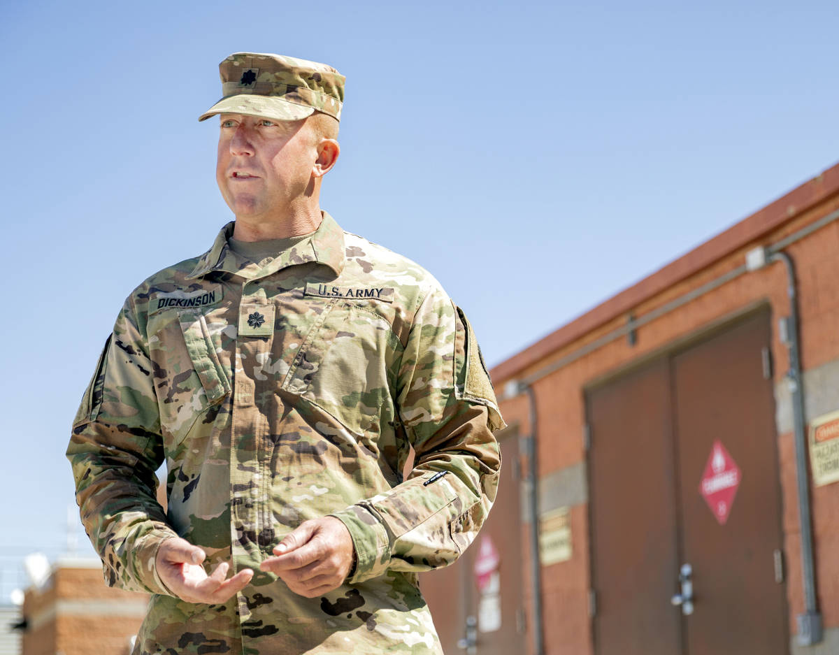 Lt. Col. Charles Dickinson of the 17th Sustainment Brigade discusses the mission of delivering ...