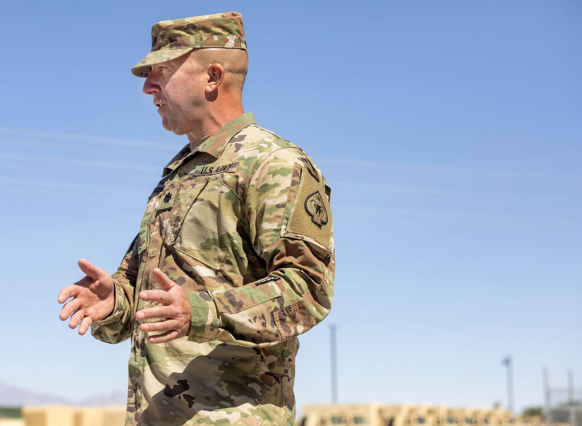 Lt. Col. Charles Dickinson of the 17th Sustainment Brigade discusses the mission of delivering ...