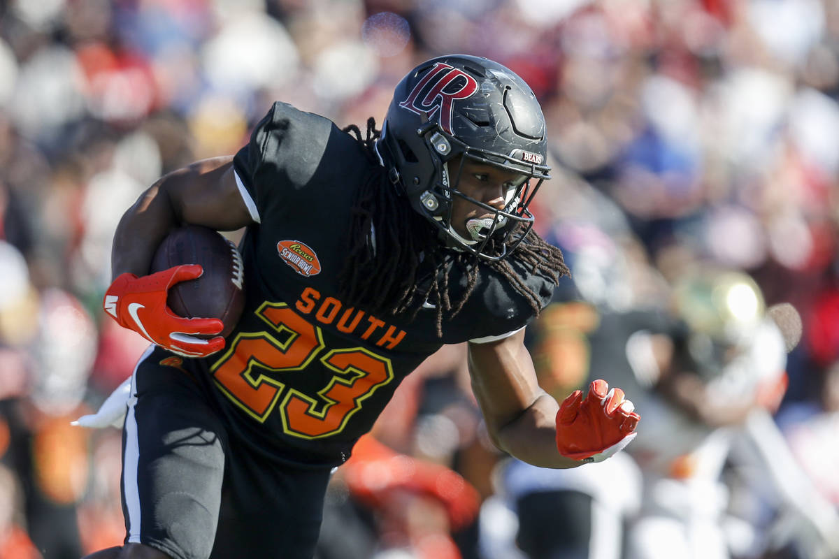 South safety Kyle Dugger of Lenoir Rhyne (23) during the first half of the Senior Bowl college ...