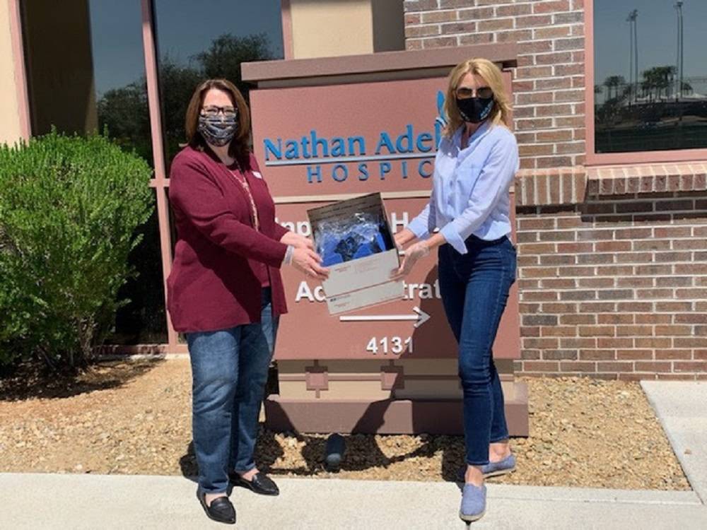 President and CEO of Nathan Adelson Hospice, Karen Rubel, and President and Founder of the Las ...
