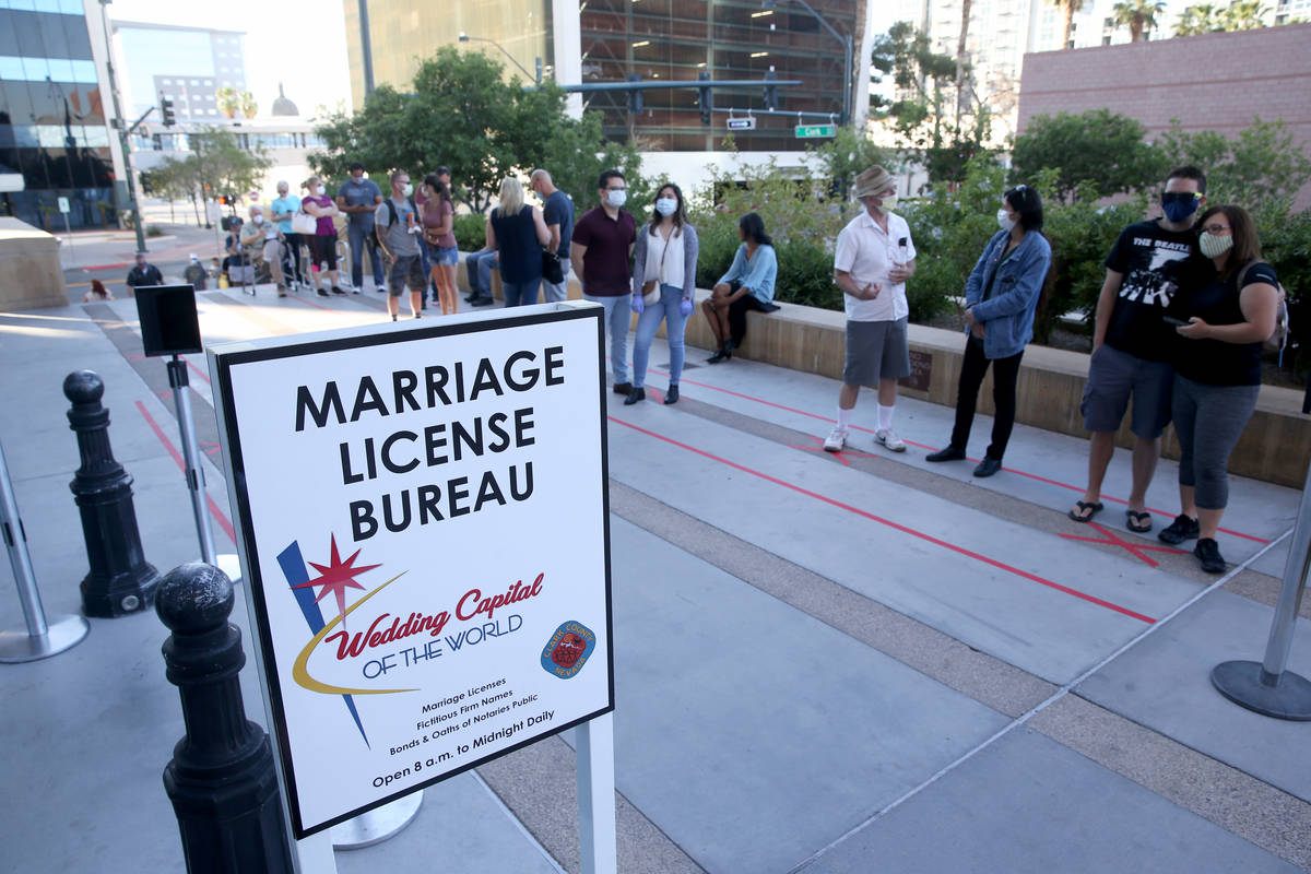 Las Vegas marriage license bureau reopens Local Las Vegas Local