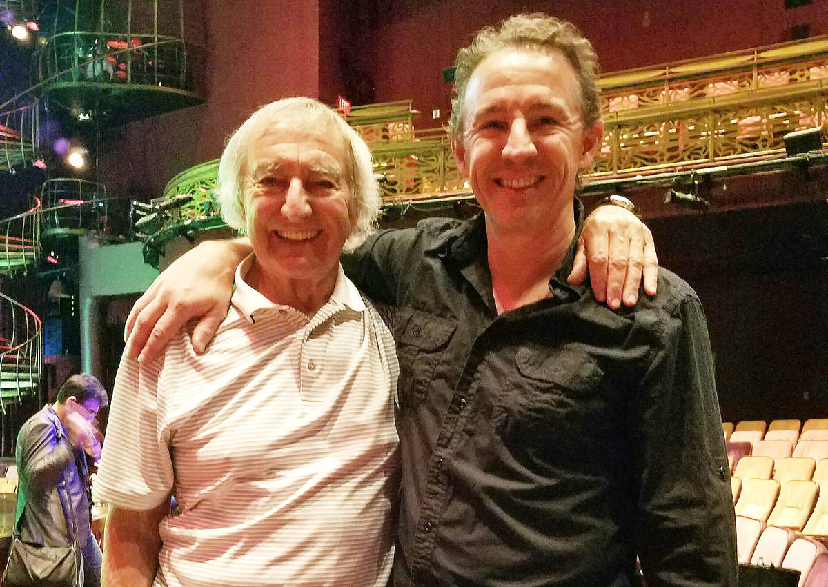 Father-and-son Brian Dewhurst and Nicky Dewhurst attend rehearsal for the fifth-annual “One N ...