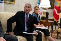 White House coronavirus response coordinator Dr. Deborah Birx listens as director of the Nation ...