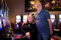 Heidi Clemons and her husband Fred Clemons at the Cosmopolitan in Las Vegas, Sunday, Jan. 26, 2 ...