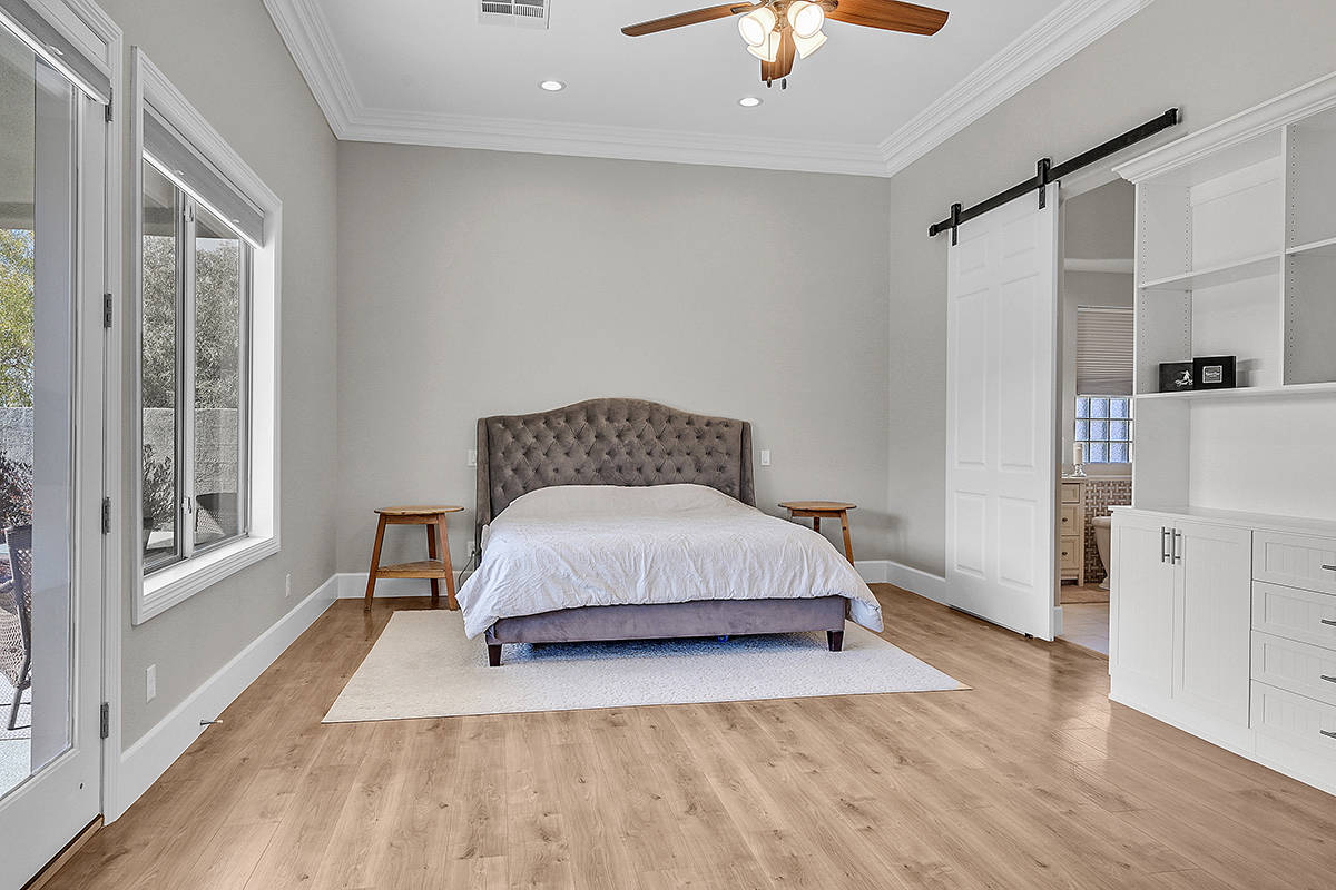 The master bedroom. (Huntington & Ellis)