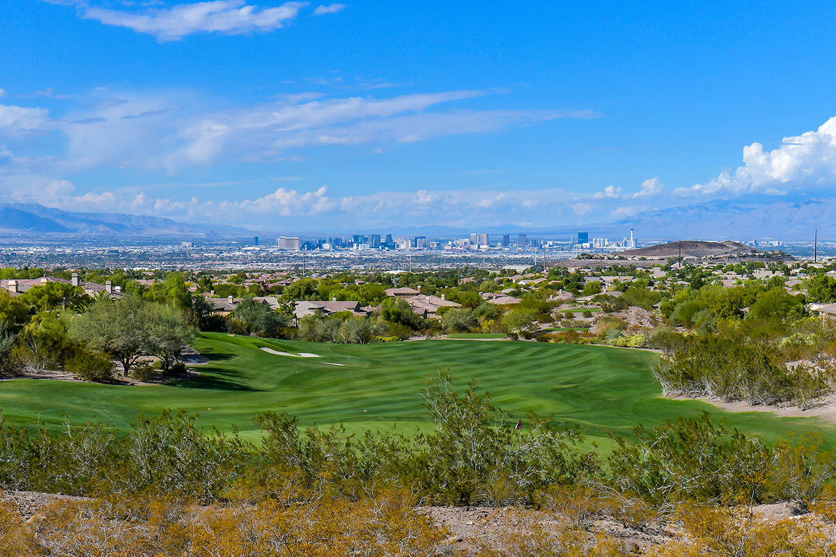 The view of the Strip from Anthem Country Club. (Huntington & Ellis)