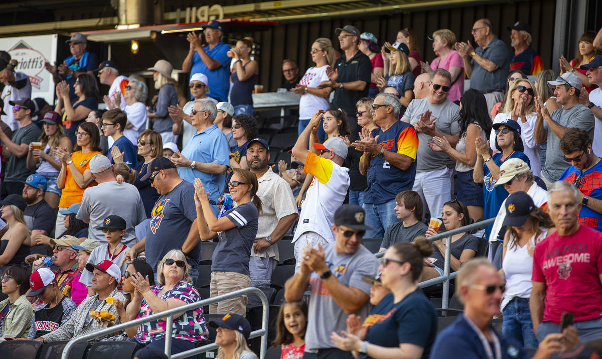 Las Vegas Aviators fans have fun and enjoy their "seventh inning stretch" as the team ...