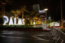 The Palms is closed amid coronavirus nonessential business closures on Thursday, April 9, 2020, ...