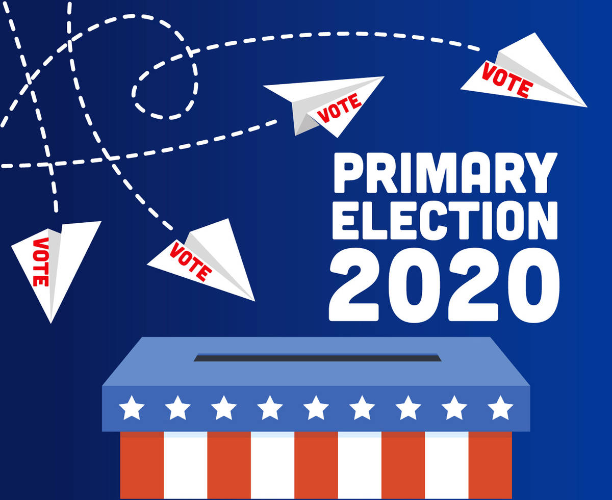 The 2020 primary election is set for June 9 and voters in Nevada will be taking part via absent ...