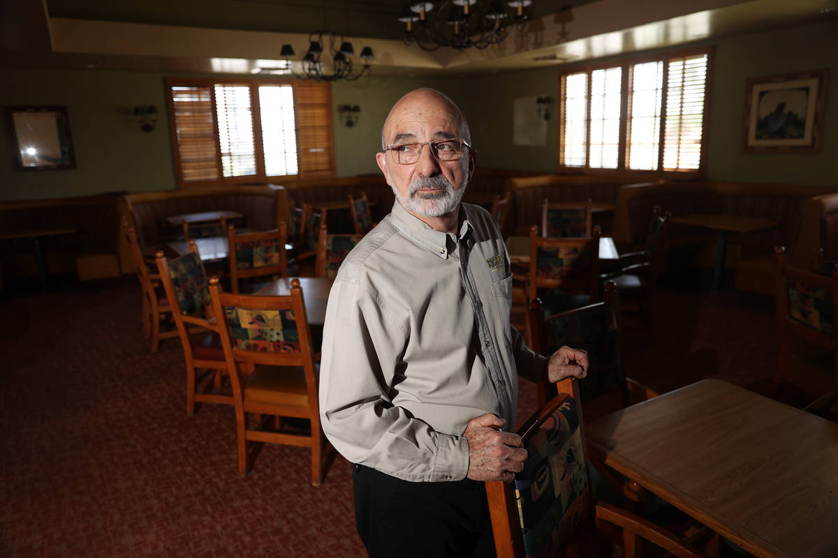 Bob Ansara, owner of Ricardo's restaurant, 4930 W Flamingo Road, in Las Vegas, Saturday, May 2, ...