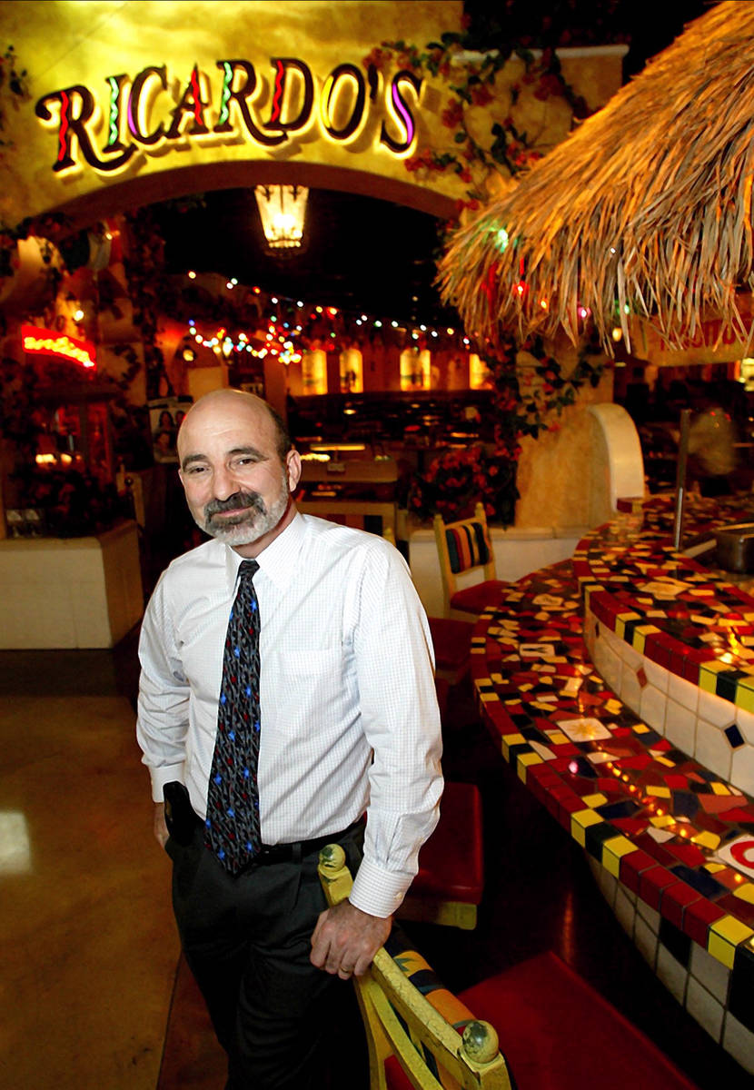 Bob Ansara of Ricardo's restaurant pictured in 2003. (Las Vegas Review-Journal file)