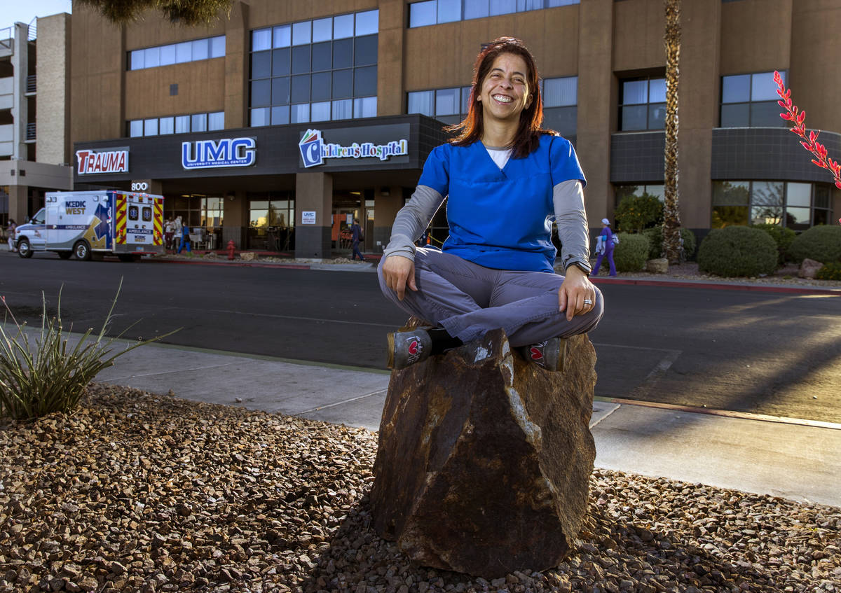 Digna James is a charge RN at University Medical Center Trauma in Las Vegas. (L.E. Baskow/Las V ...