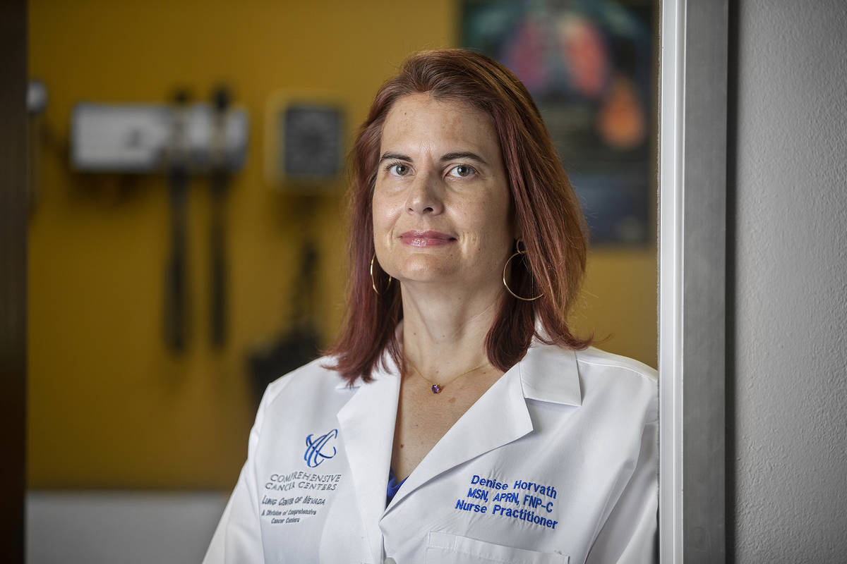Nurse practitioner Denise Horvath at Mountain View Medical Office in Las Vegas. (Benjamin Hager ...