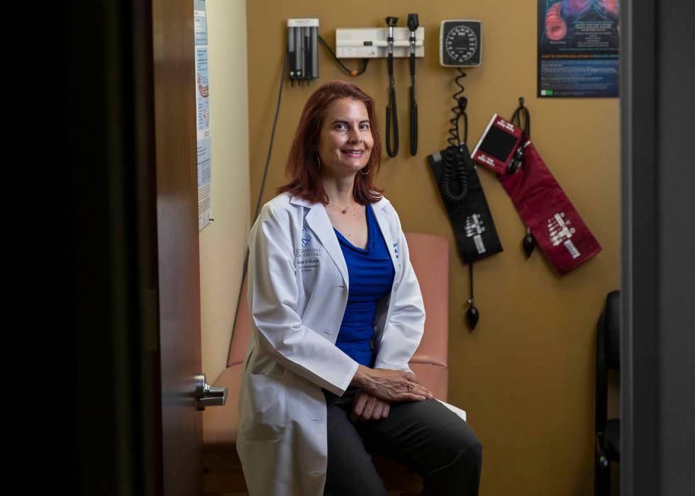 Nurse practitioner Denise Horvath at Mountain View Medical Office in Las Vegas. (Benjamin Hager ...