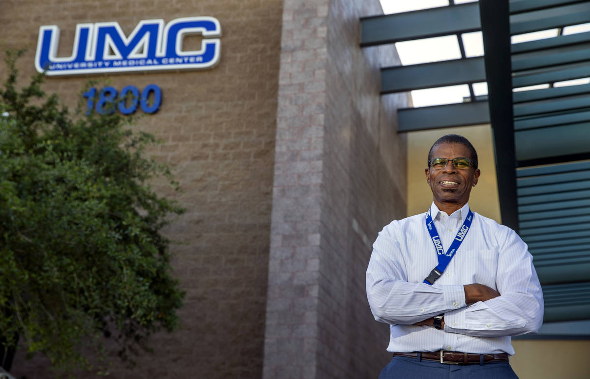 Dave Tyrell is the transplant clinical supervisor at University Medical Center in Las Vegas. (L ...