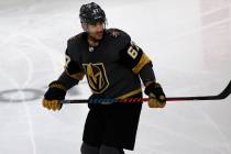 Vegas Golden Knights left wing Max Pacioretty (67) is seen during the first period of an NHL ho ...