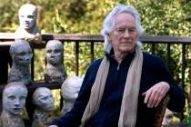 FILE - In this Sept. 16, 2010, file photo, beat poet Michael McClure is seen on his deck with s ...