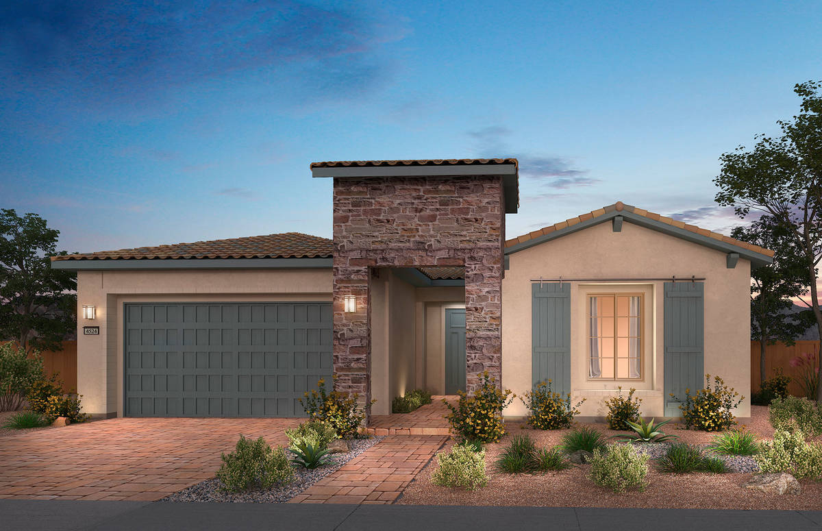 Del Webb Lake Las Vegas has nine floor plans, including The Parklane model, shown here. (Del Webb)