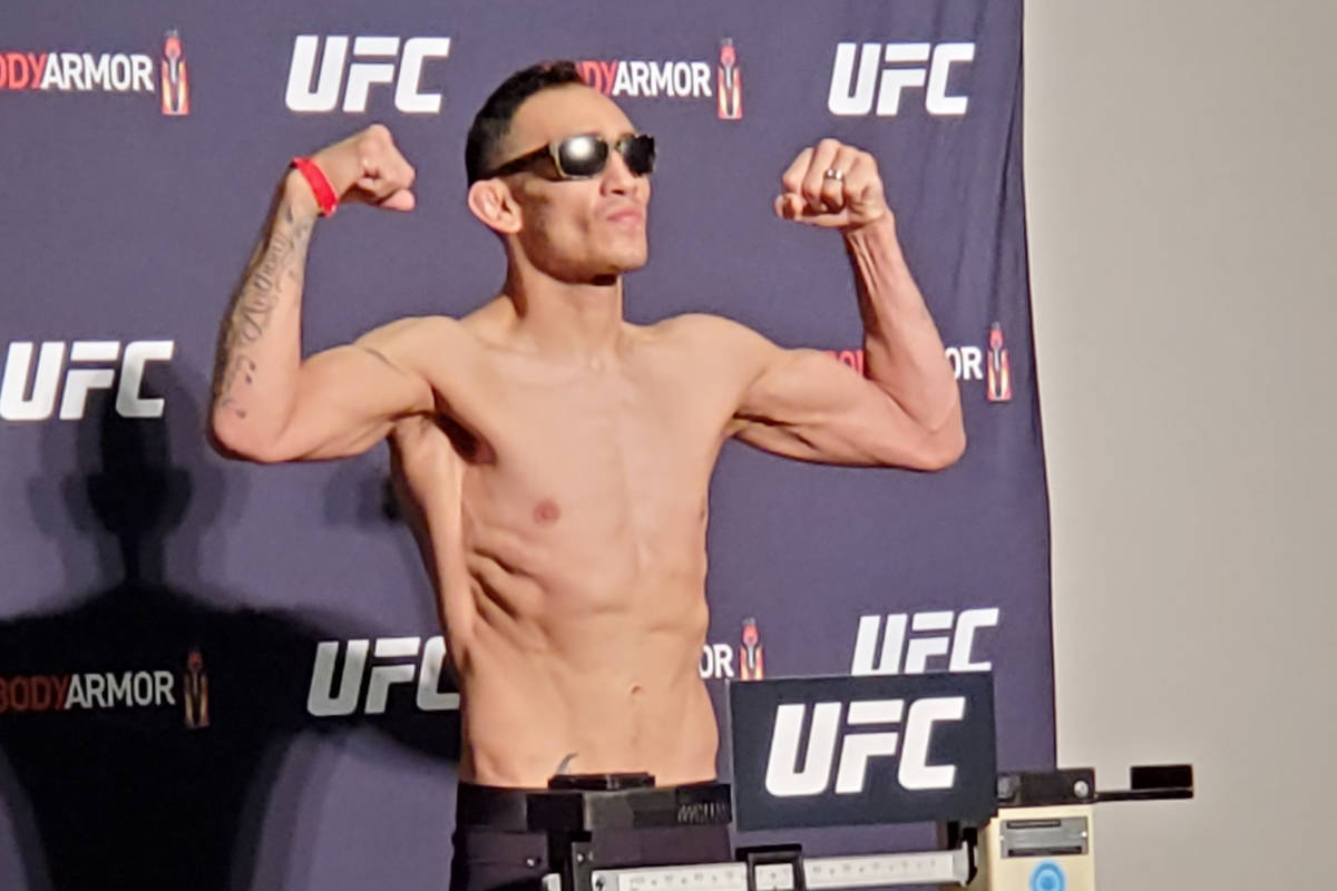 UFC lightweight Tony Ferguson, who will compete in the UFC 249 main event for the interim light ...