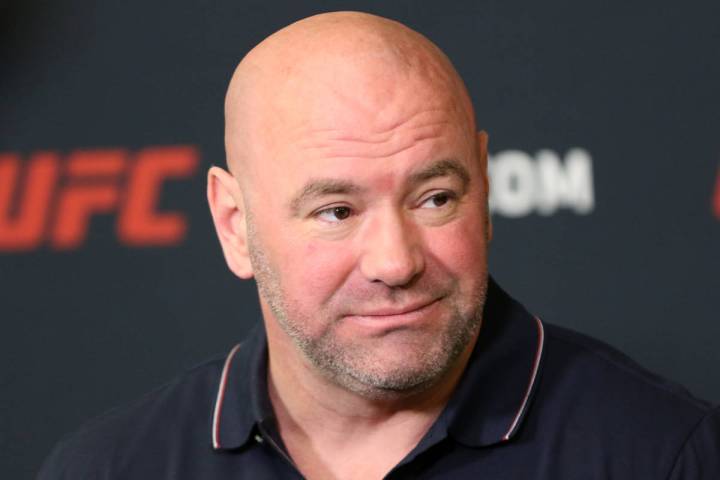 UFC president Dana White (Heidi Fang /Las Vegas Review-Journal) @HeidiFang