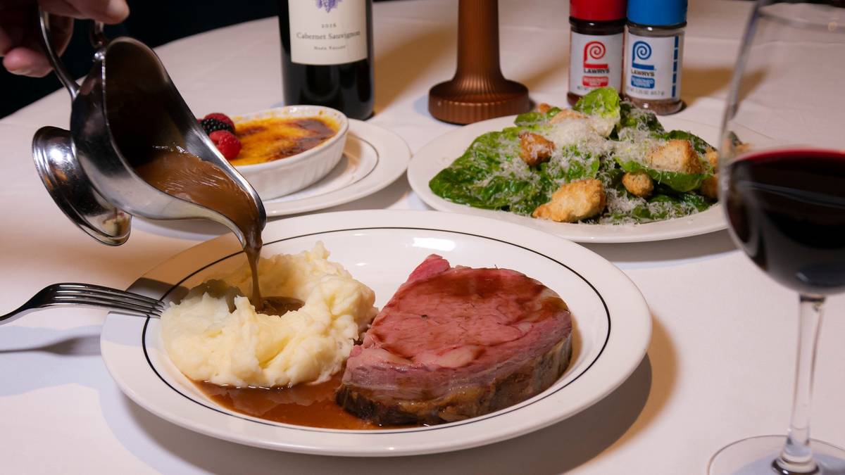 A prime rib dinner at Lawry's. (Lawry's the Prime Rib)