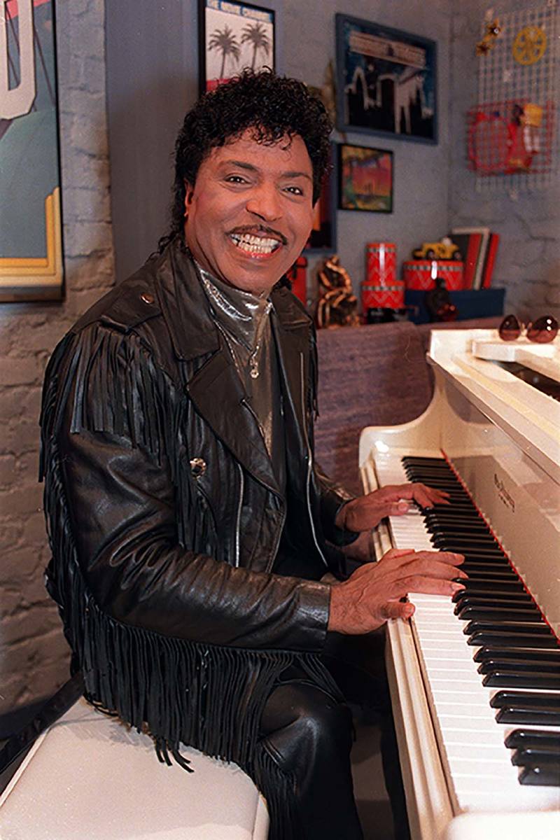 In this Jan. 22, 1988 file photo, Little Richard plays the piano during taping at The Movie Cha ...