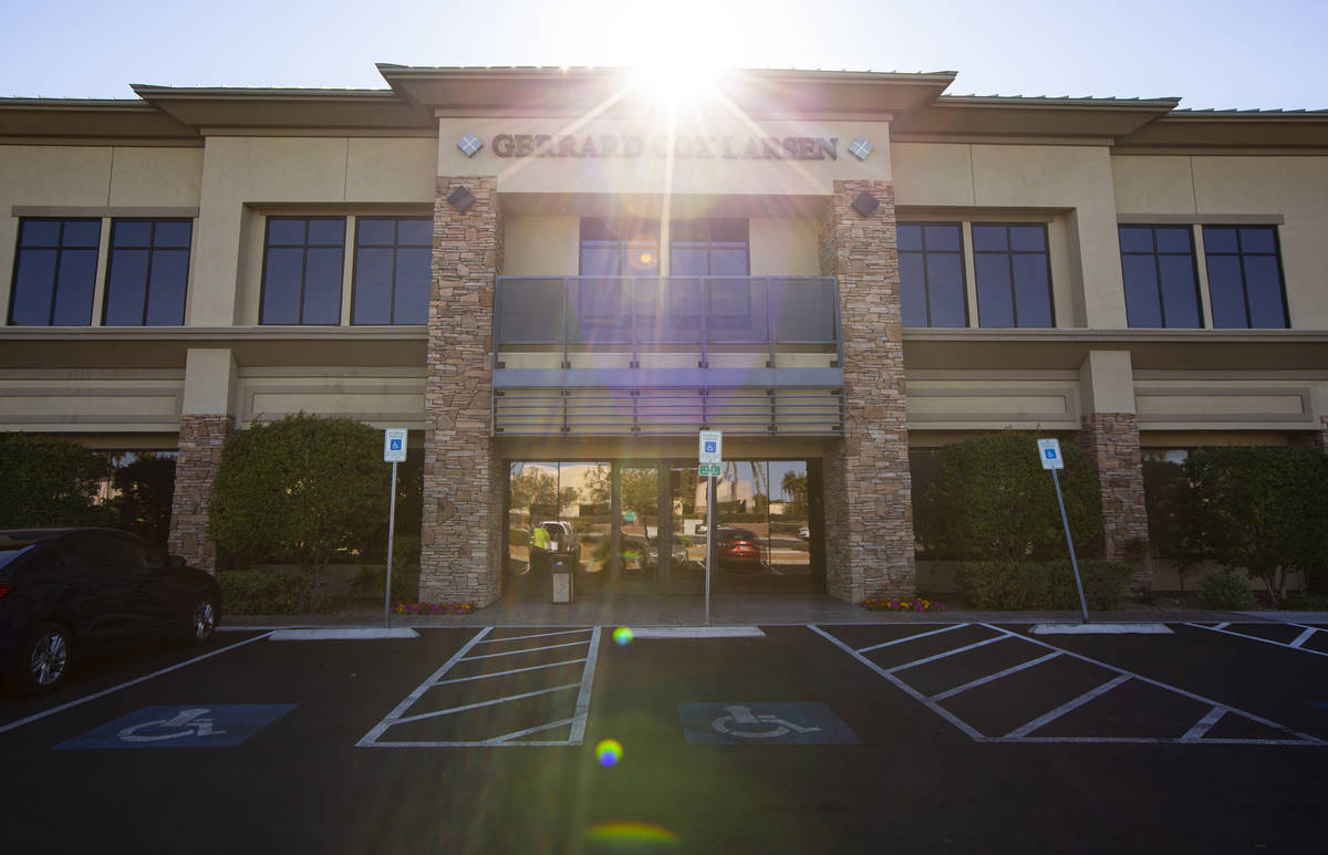 A view of the Gerrard Cox Larsen law firm in Henderson on Wednesday, May 20, 2020. (Chase Steve ...