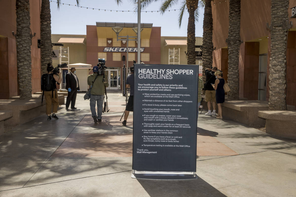 Las Vegas Premium Outlets North Opens With New Safety Measures Las Vegas Review Journal