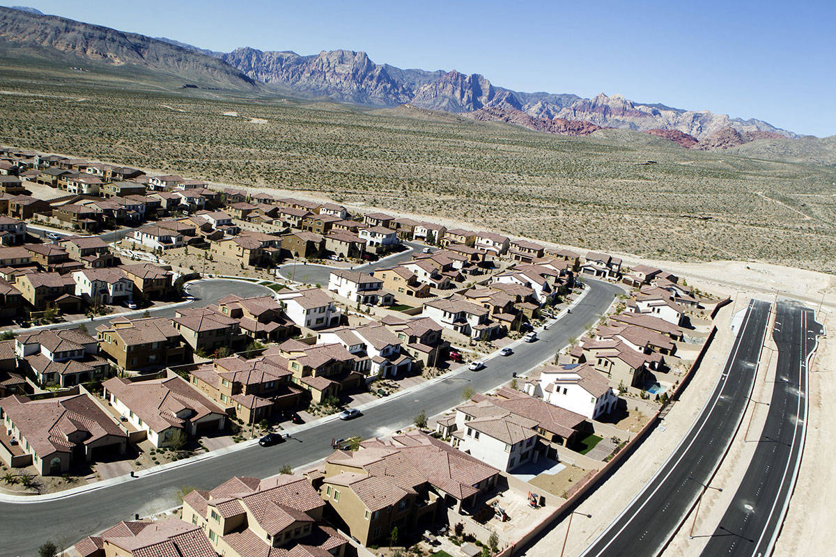 Paseos village in Summerlin is an example of Las Vegas suburban living. Experts say homebuyers ...