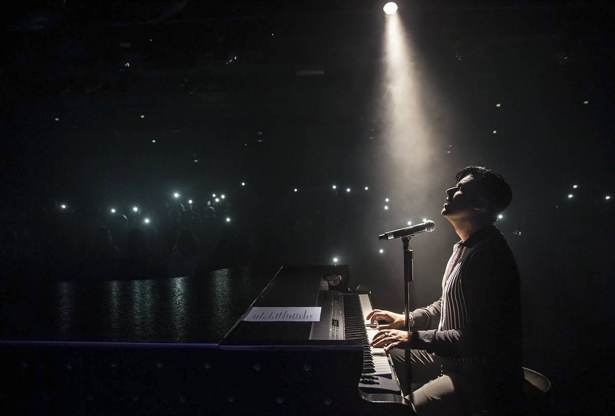 Singer and piano showman Frankie Moreno wows the crowd at The Showroom on Saturday, May 20, 201 ...