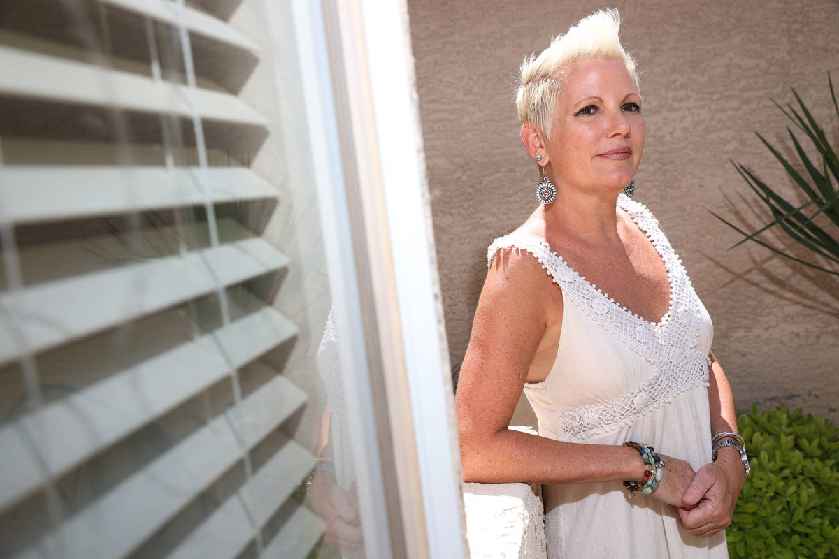 Susy Marsian-Bolduc, a musician and tour guide in Las Vegas, at her home in Las Vegas, Wednesda ...