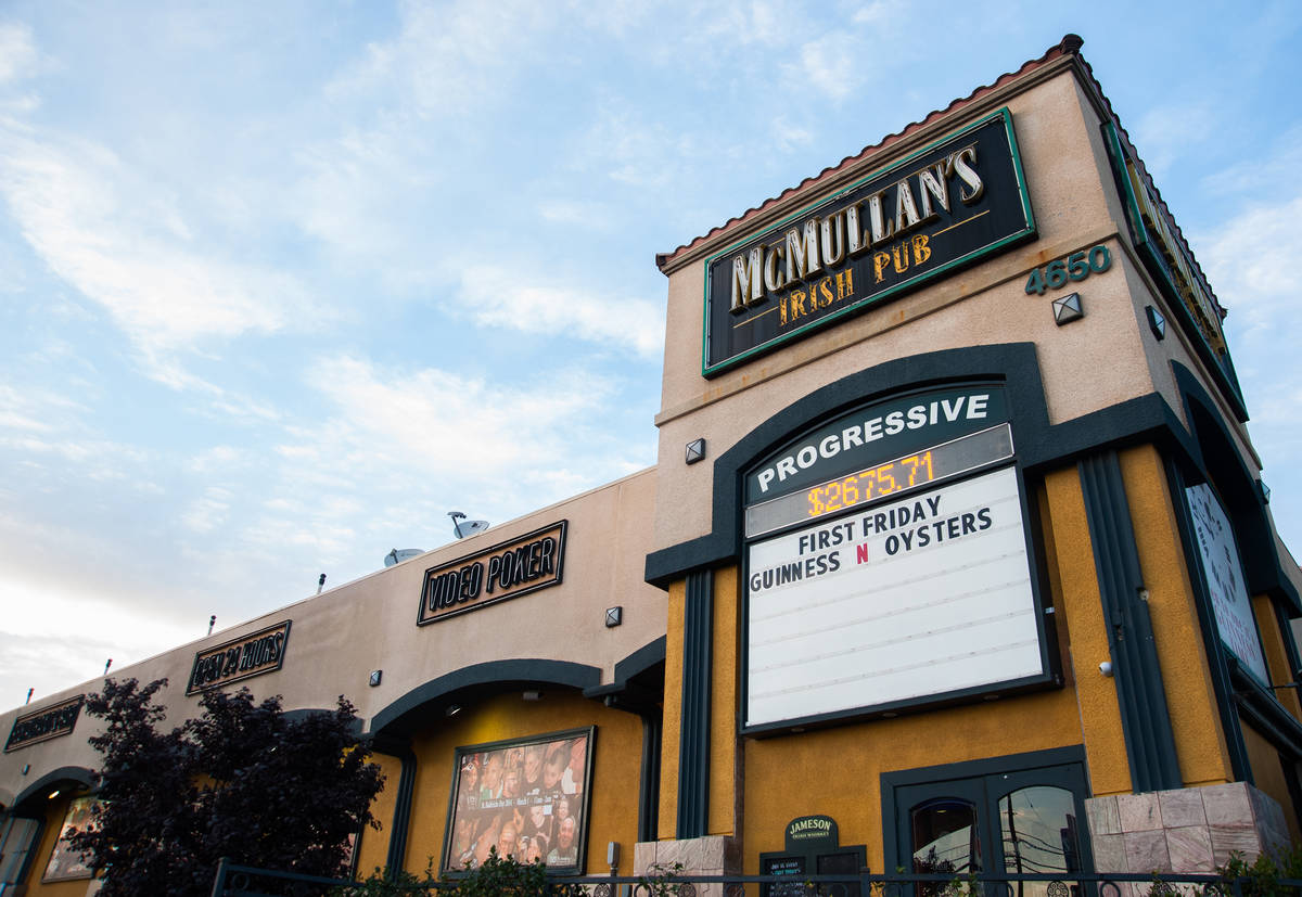 McMullan's Irish Pub at 4650 W. Tropicana Ave. has reopened. (Review-Journal file photo)