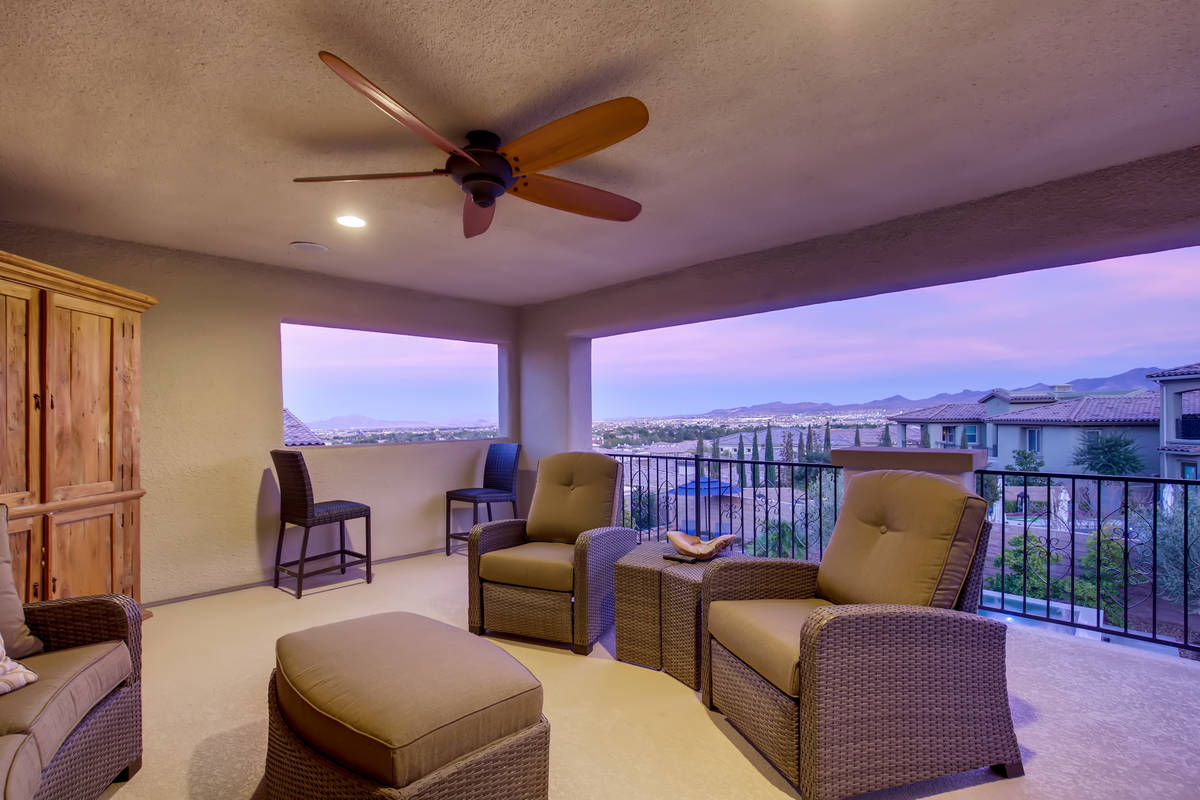 The home has a second-level enclosed patio. (Realty One Group)